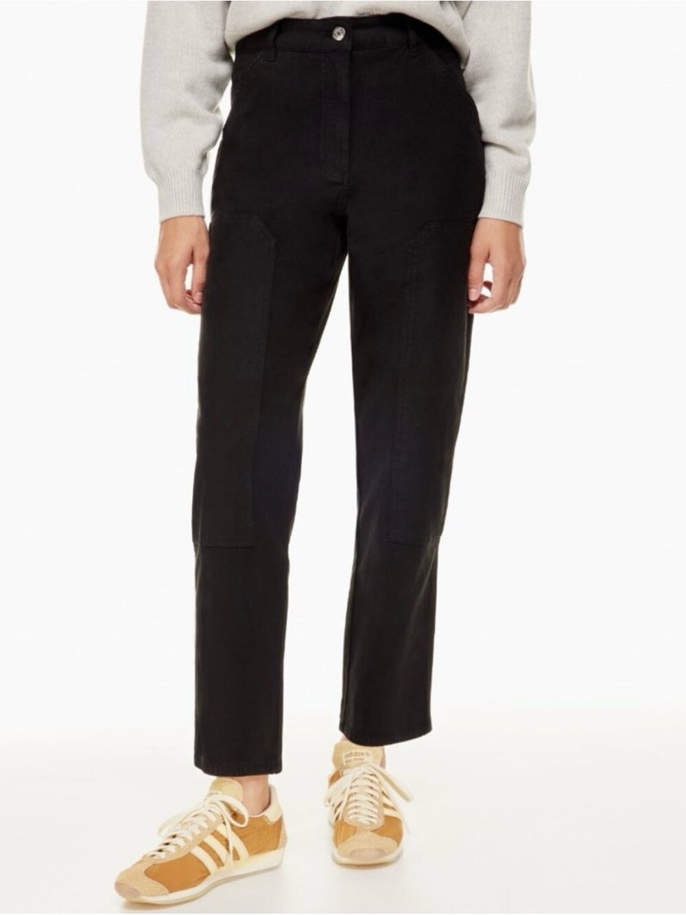 Aritzia Wilfred Free NWT Brennan Utility Carpenter Pants Black 8 Casual